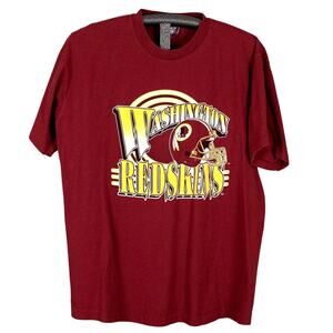 Vintage Washington Redskins Single Stitch T-Shirt Made in USA TRENCH USA Size XL